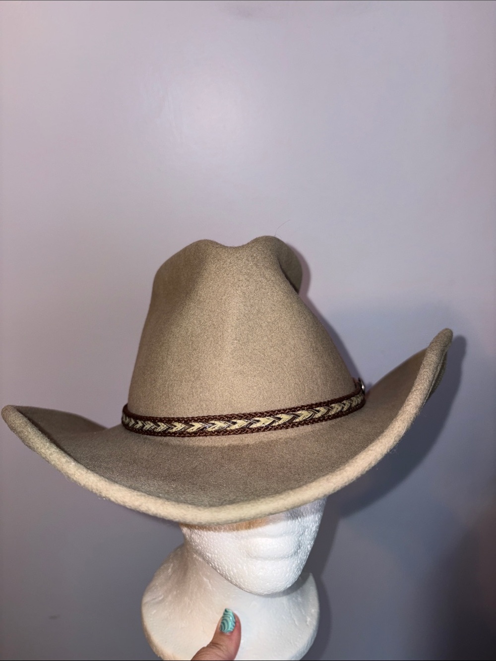 Renegade Headwear Lite Felt Wool Packable Water Repellent Western Cowboy Hat M